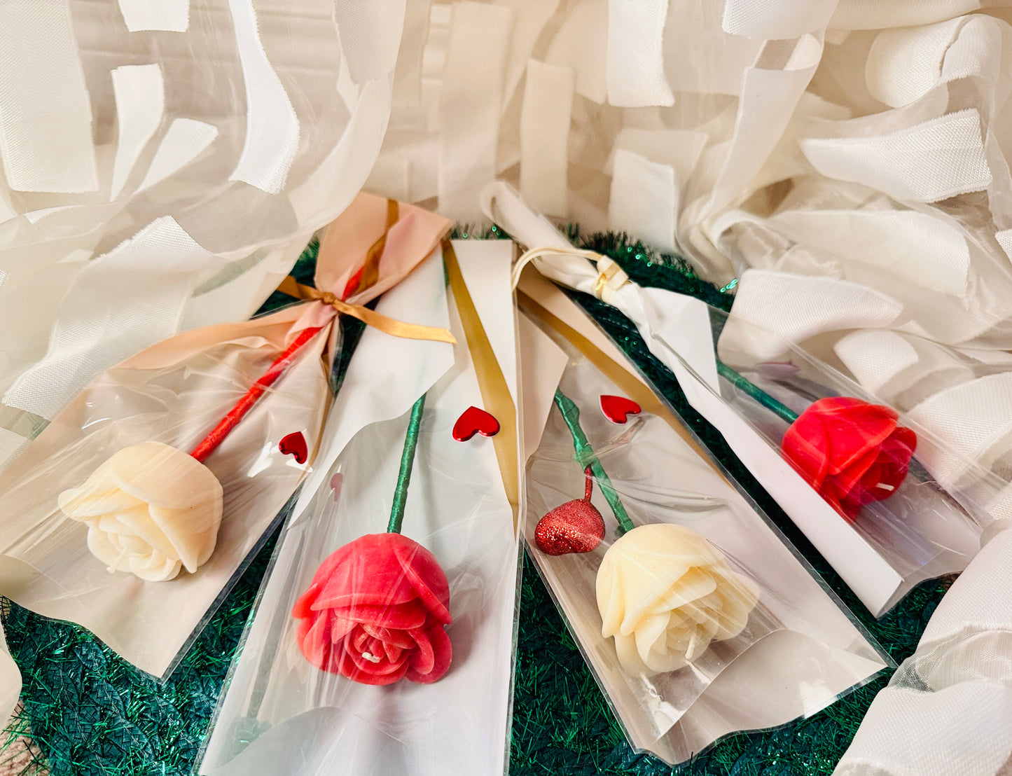 Rose-Shaped Soy Candle