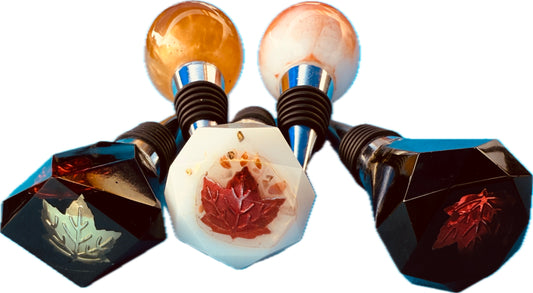 Wine Stoppers in Geometric Shapes