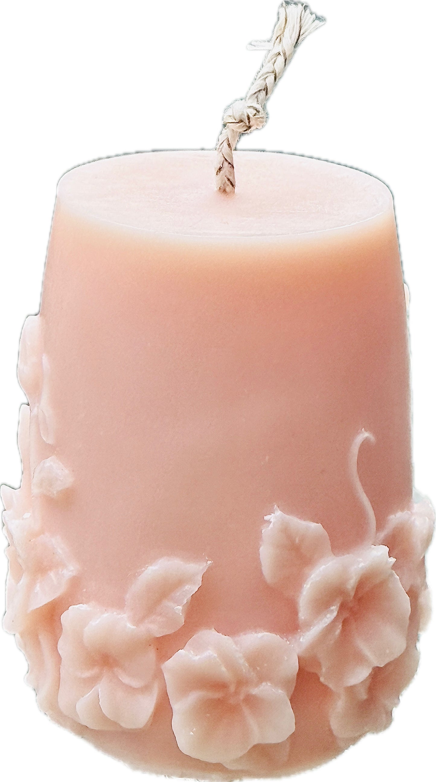 Pillar Candle with Floral Design