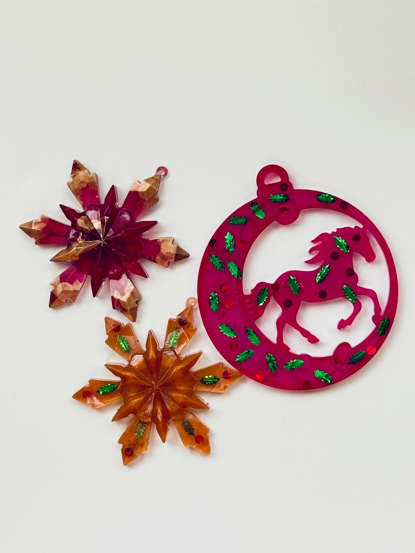 ⨠Christmas Resin Ornament Set (3 pcs) â¨