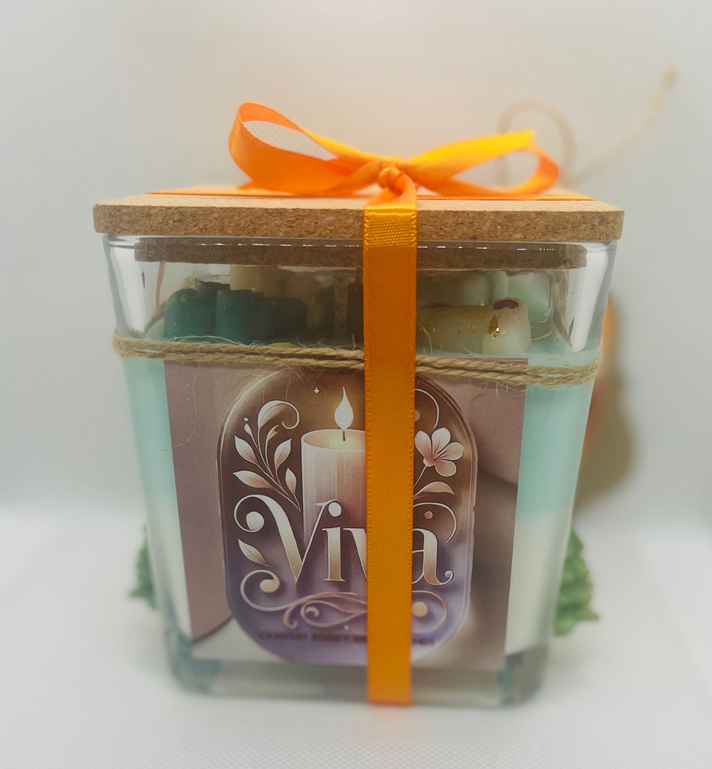 Decorative Christmas Jar Candle | Handmade Holiday Candle 2025