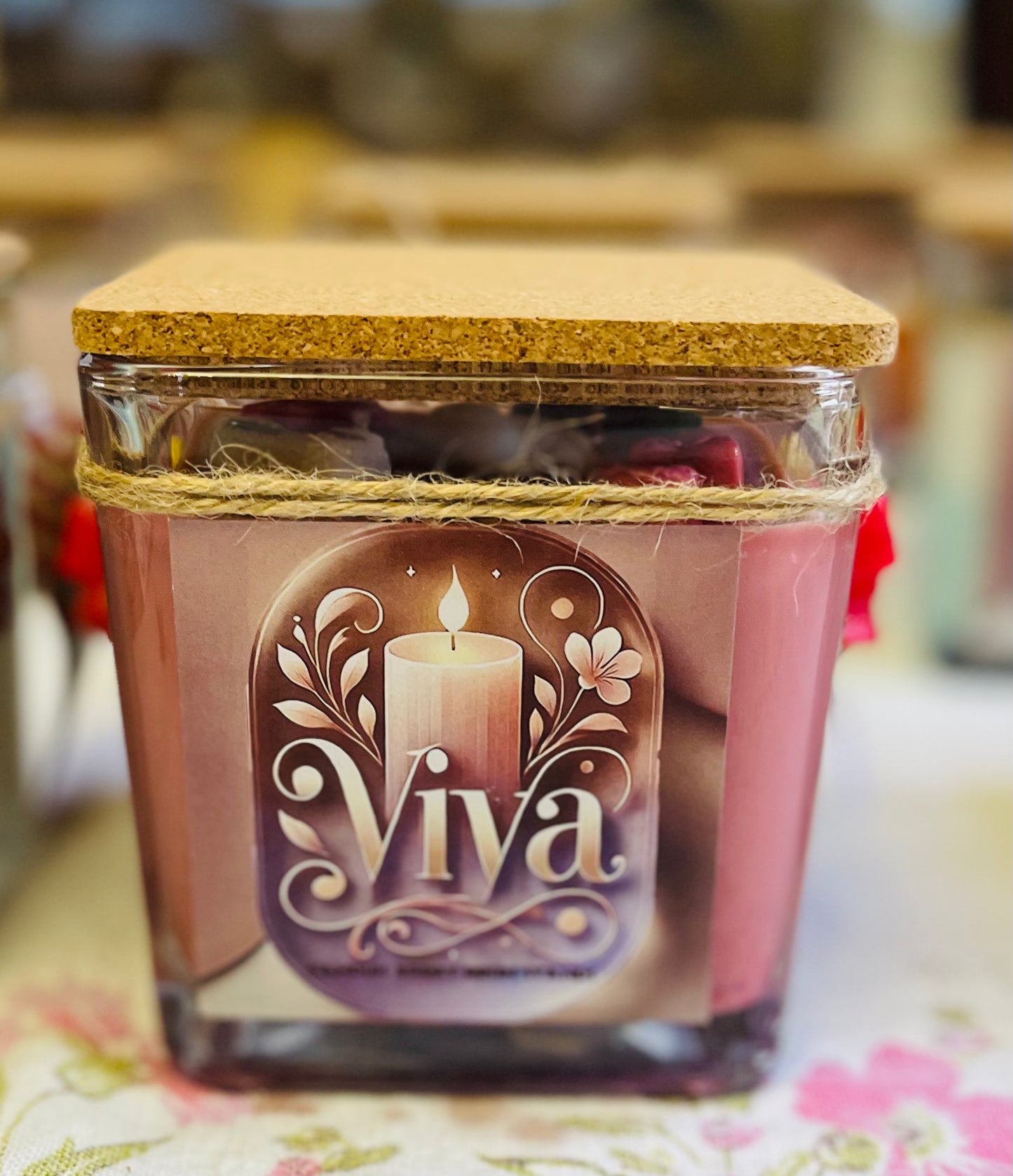 Decorative Christmas Jar Candle | Handmade Holiday Candle 2025