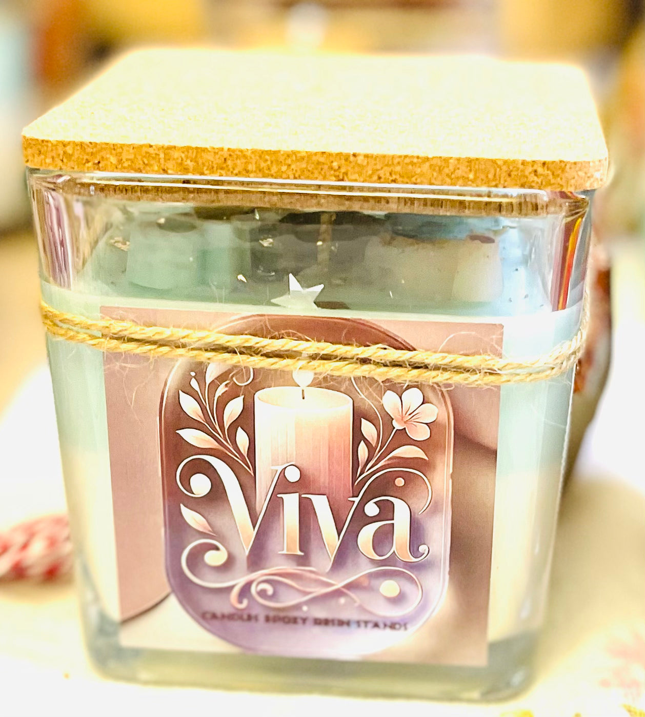 Decorative Christmas Jar Candle | Handmade Holiday Candle 2025