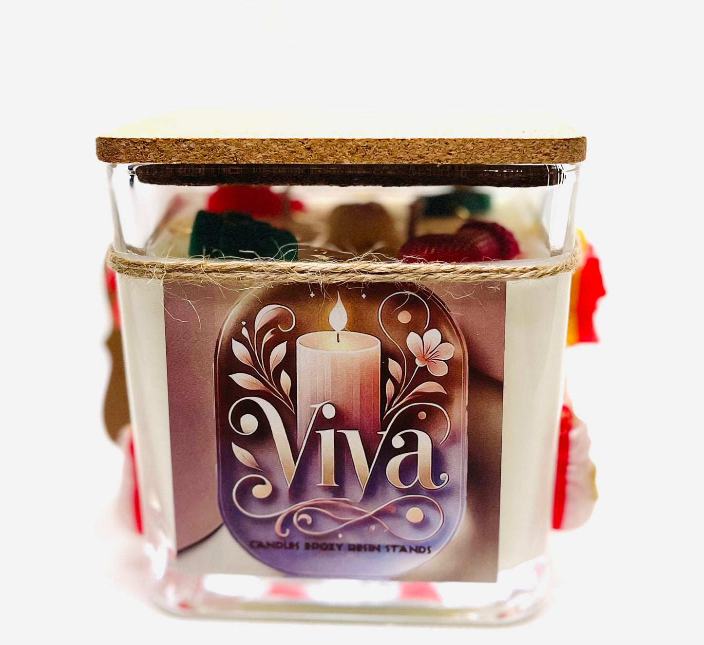 Decorative Christmas Jar Candle | Handmade Holiday Candle 2025
