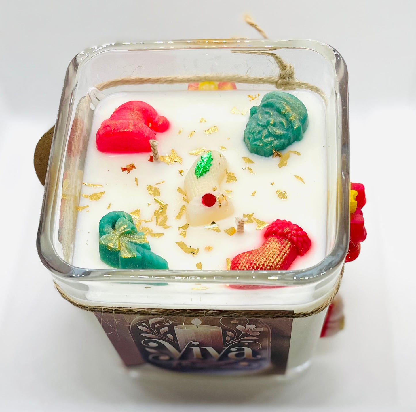 Decorative Christmas Jar Candle | Handmade Holiday Candle 2025