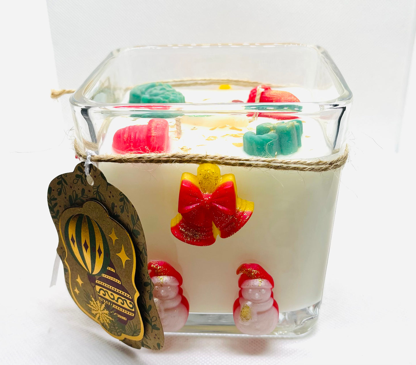 Decorative Christmas Jar Candle | Handmade Holiday Candle 2025