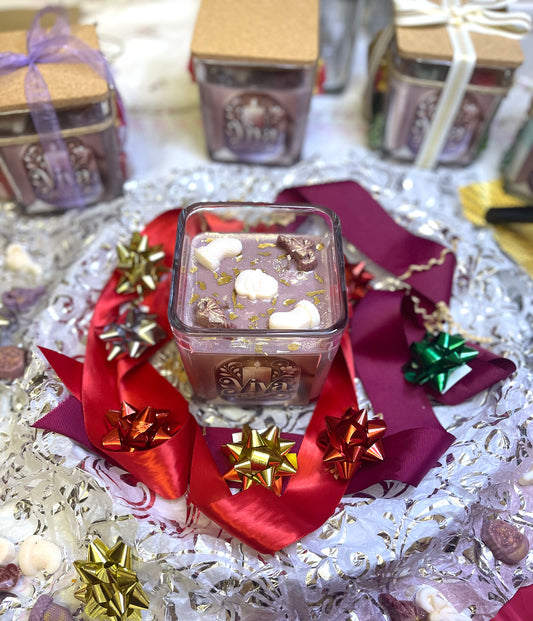 Decorative Christmas Jar Candle | Handmade Holiday Candle 2025