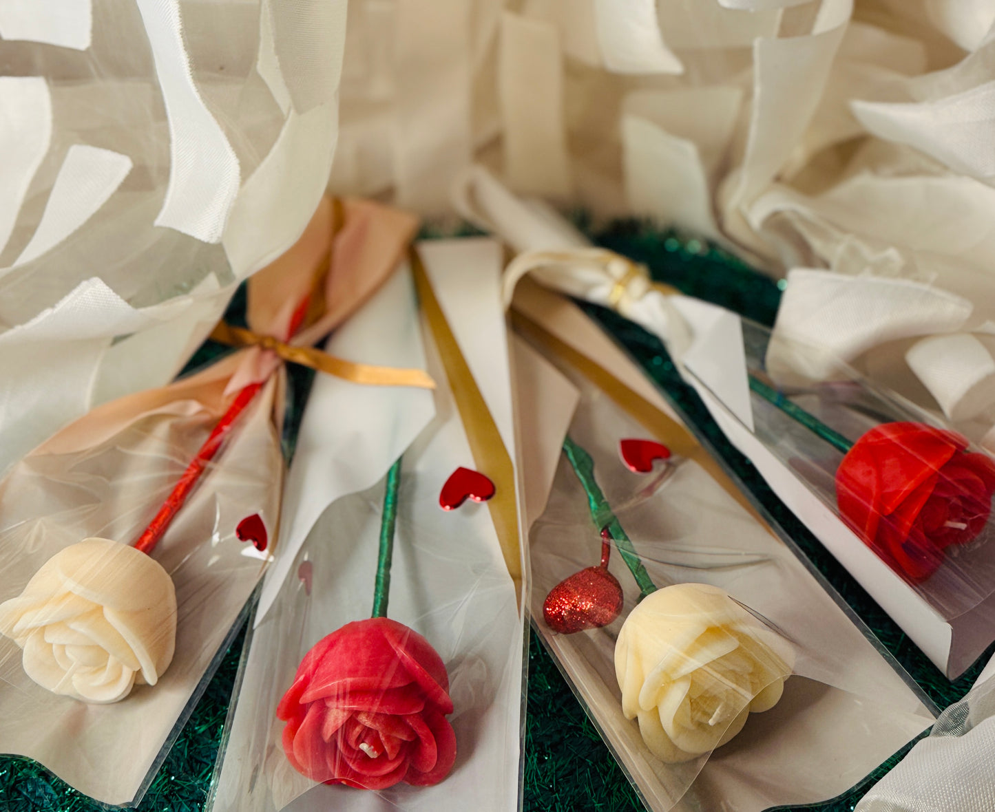 Rose-Shaped Soy Candle